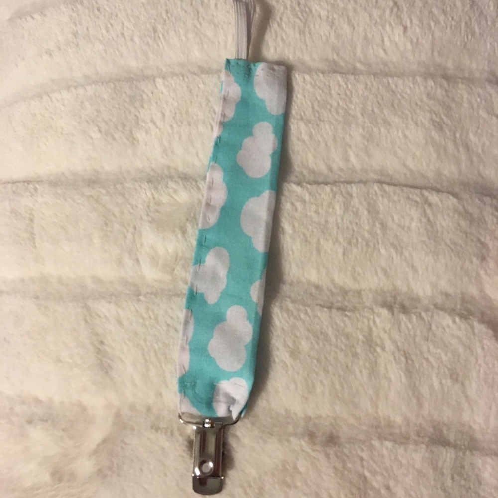 Baby boys pacifier clip
